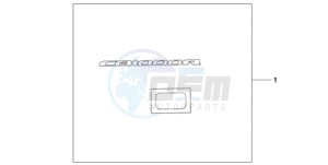 CB1000RA9 Australia - (U / ABS) drawing 3D LOGO SILVER