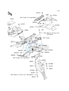 ZX 600 N [ZX-6RR] (N1) N1 drawing REAR FENDER-- S- -