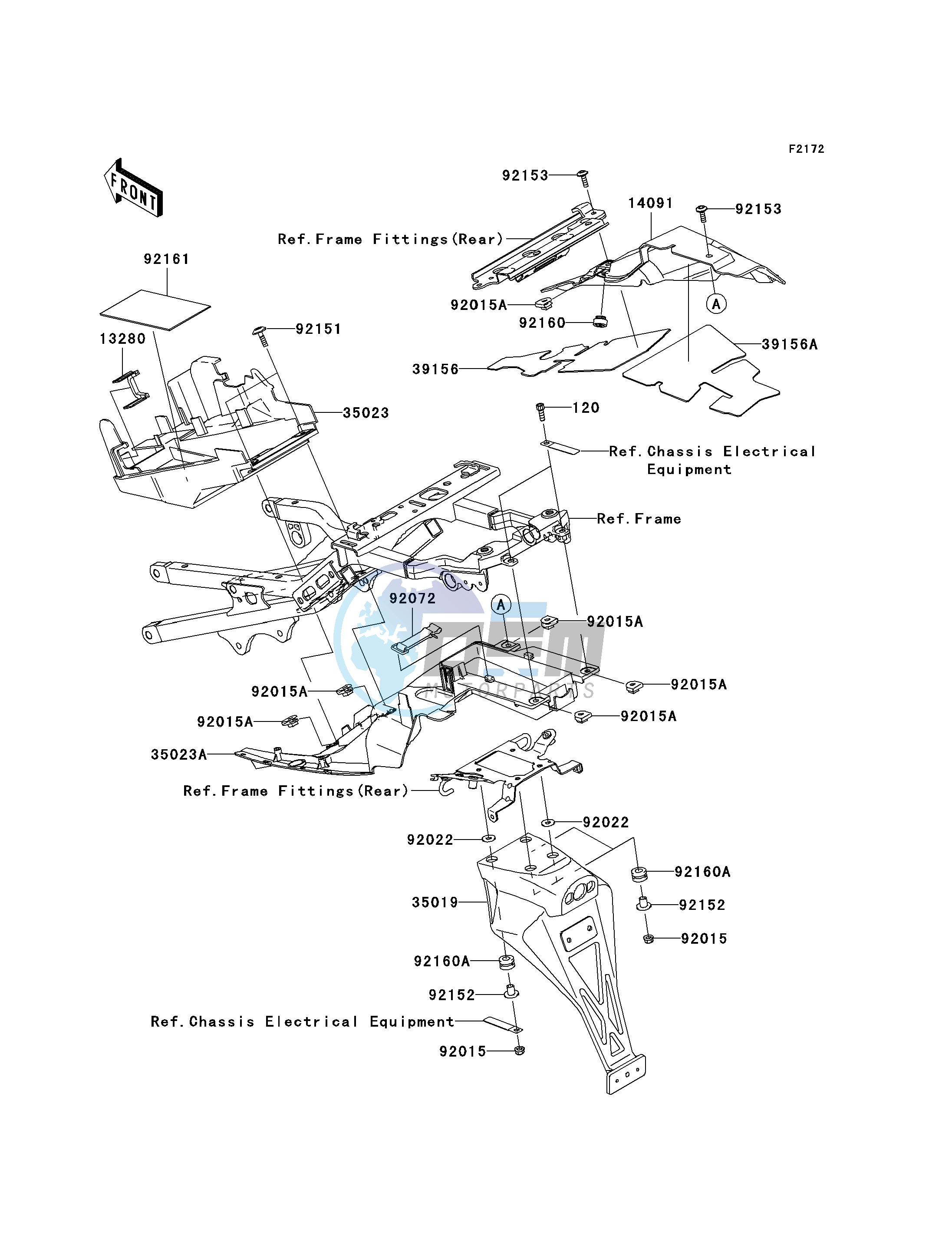 REAR FENDER-- S- -