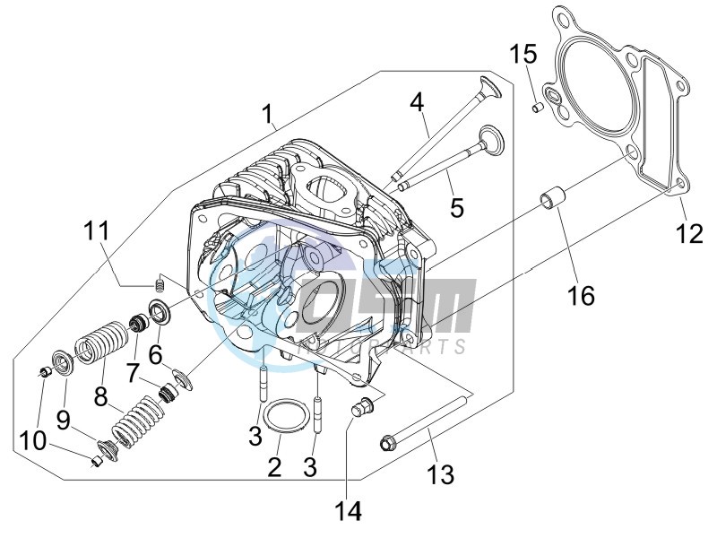 Cilinder head unit - Valve