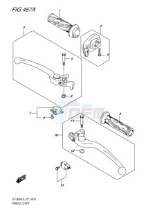 DL1000 ABS V-STROM EU drawing HANDLE LEVER