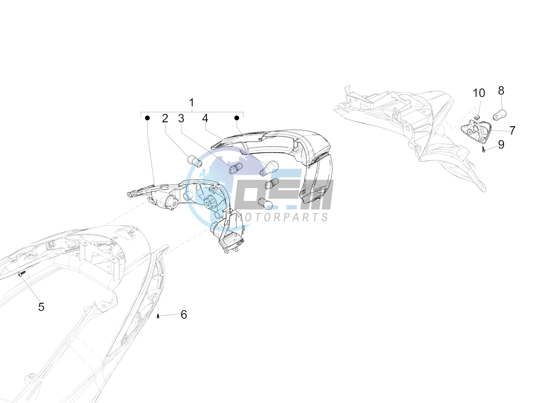 Rear headlamps - Turn signal lamps