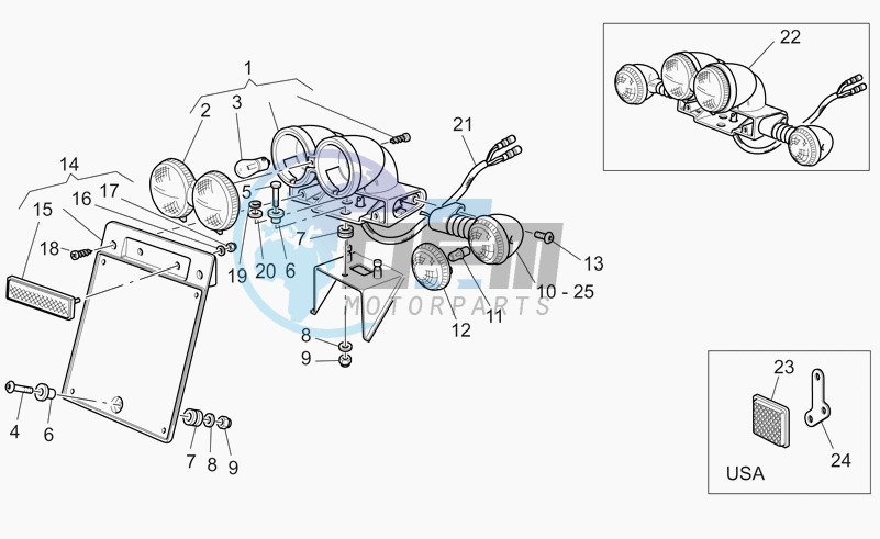 Lh front brake system