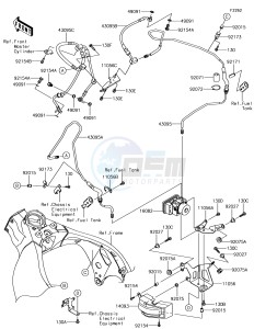 NINJA ZX-10R ZX1000SJF XX (EU ME A(FRICA) drawing Brake Piping