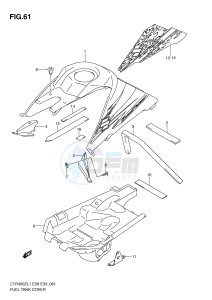 LT-R450 (E28-E33) drawing FUEL TANK COVER (LT-R450ZL1 E28)