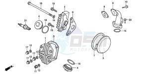 C50SW drawing CYLINDER HEAD COVER