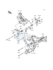 Z300_ABS ER300BFF XX (EU ME A(FRICA) drawing Engine Mount