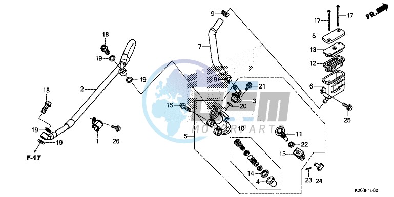 REAR BRAKE MASTER CYLINDER