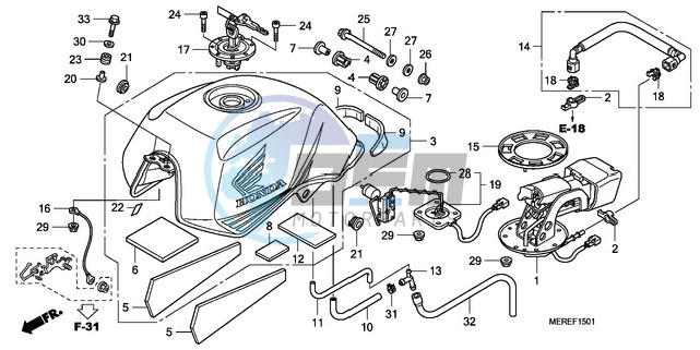 FUEL TANK (CBF600N/NA)