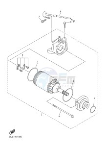 WR450F (1DXJ 1DXF 1DXH 1DXG) drawing STARTING MOTOR