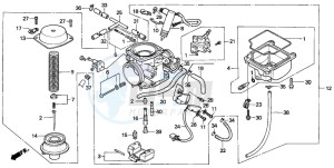 CH125 SPACY 125 drawing CARBURETOR