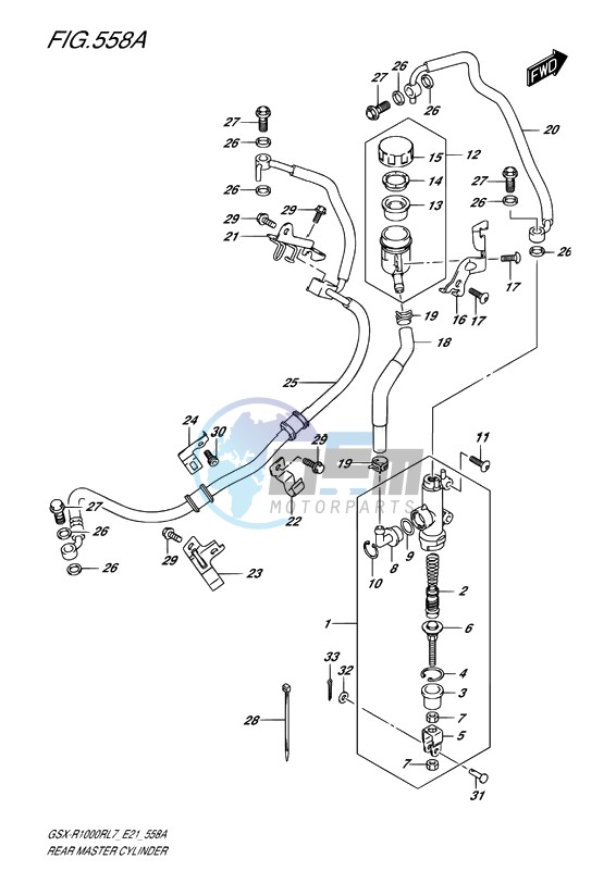 REAR MASTER CYLINDER