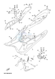 YN50FM NEO'S 4 (2CG6) drawing STAND & FOOTREST