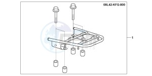 FES150 125 PANTHEON drawing REAR CARRIER