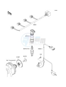 ZR 750 L [Z750 EU] (L7F-L8F) L8F drawing IGNITION SYSTEM