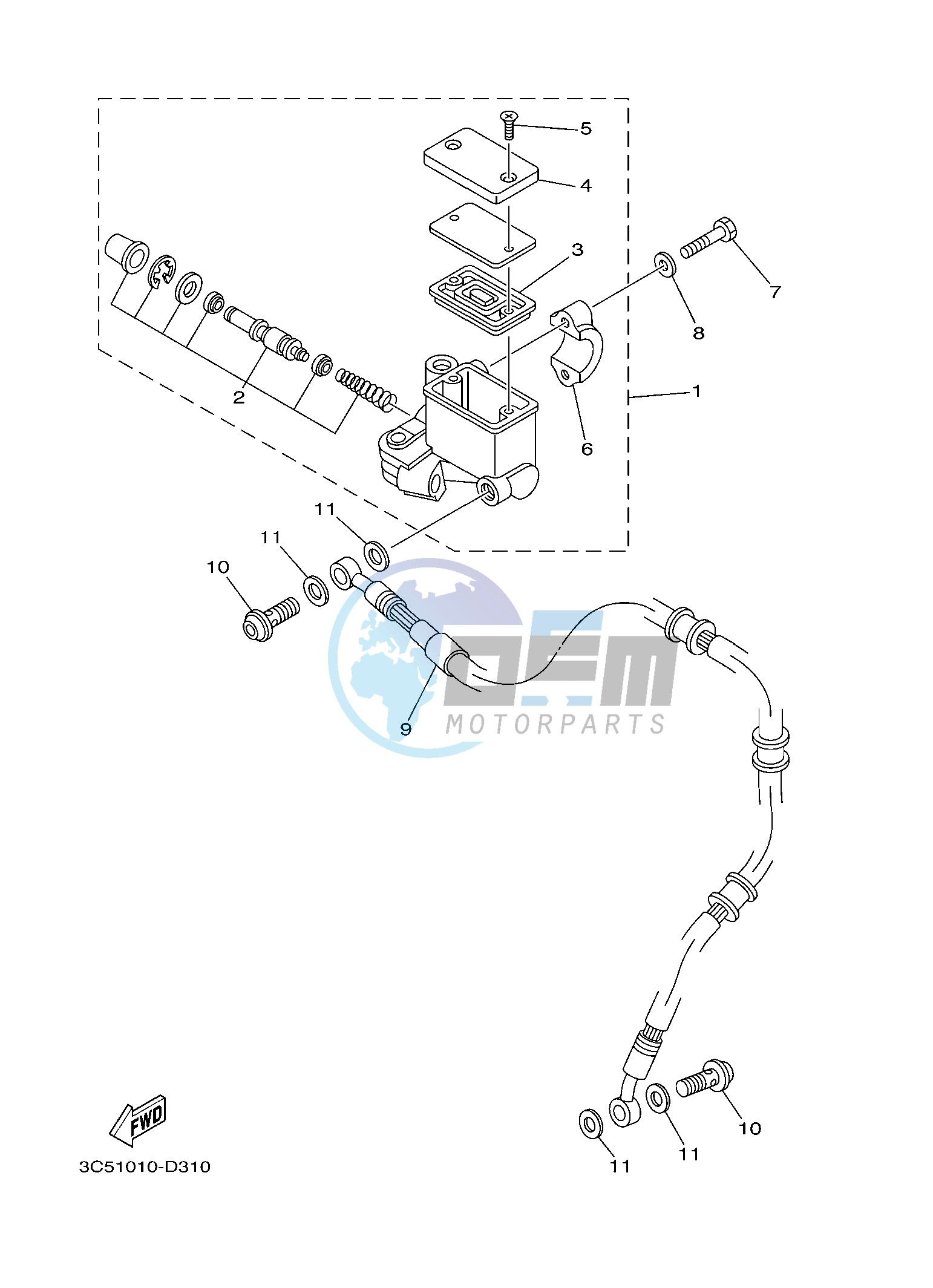 FRONT MASTER CYLINDER