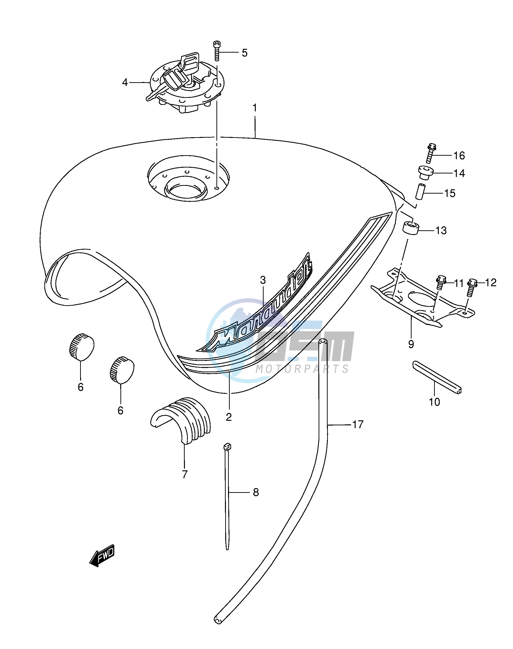 FUEL TANK (MODEL K2 K3)