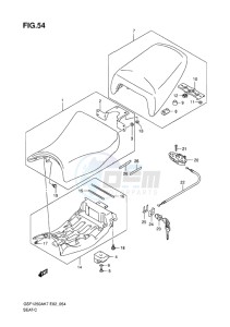 GSF-1250S ABS BANDIT EU drawing SEAT