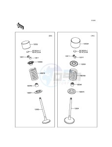 KX250F KX252AHF EU drawing Valve(s)