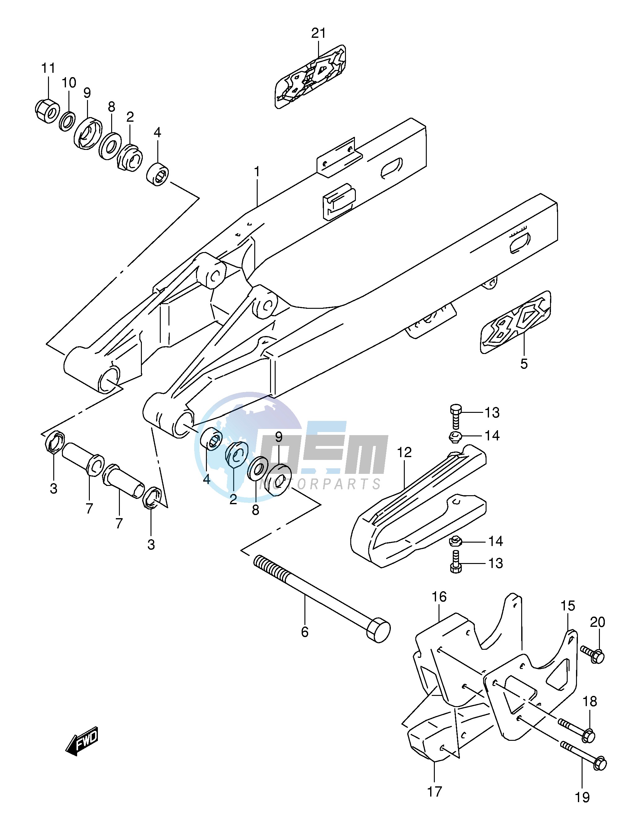 REAR SWINGING ARM