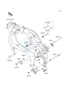 ZX 600 P [NINJA ZX-6R] (7F-8FA) P8F drawing ENGINE MOUNT