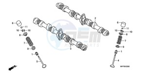 CB1300S9 Australia - (U / BCT MME TWO TY2) drawing CAMSHAFT/VALVE