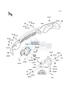 KVF 750 F [BRUTE FORCE 750 4X4I] (F8F) F8F drawing HEADLIGHT-- S- -