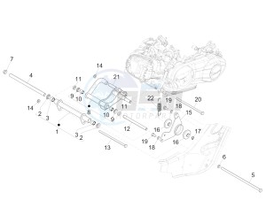 GTS 125 4T 3V ie Super (APAC) (RK, VT) drawing Swinging arm