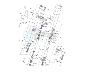 WR F 450 drawing FRONT FORK