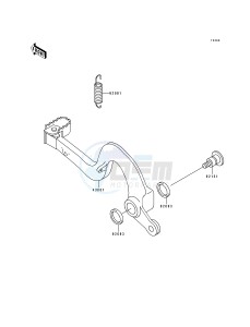 KX 250 K [KX250] (K) [KX250] drawing BRAKE PEDAL