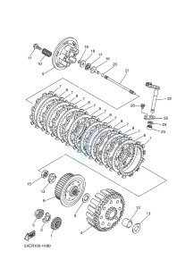 YZ250F (17DH 17DJ 17DK 17DL) drawing CLUTCH