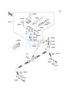 KVF 650 D ([BRUTE FORCE 650 4X4] (D6F-D9F) D8F drawing FRONT MASTER CYLINDER