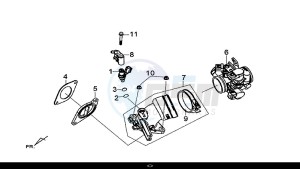 MAXSYM 600 I ABS EXECUTIVE (LX60A4-EU) (E4) (L7-M0) drawing INLET PIPE ASSY