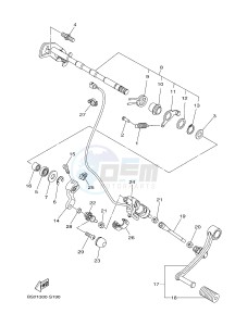 MTN850 MTN-850-A MT-09 ABS (BS29) drawing SHIFT SHAFT