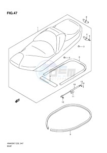 AN400 BURGMAN EU-UK drawing SEAT