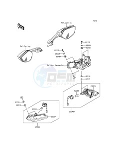 NINJA ZX-10R ABS ZX1000KFF FR XX (EU ME A(FRICA) drawing Turn Signals