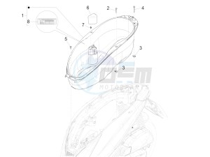 Medley 150 4T ie ABS (EMEA) drawing Helmet huosing - Undersaddle