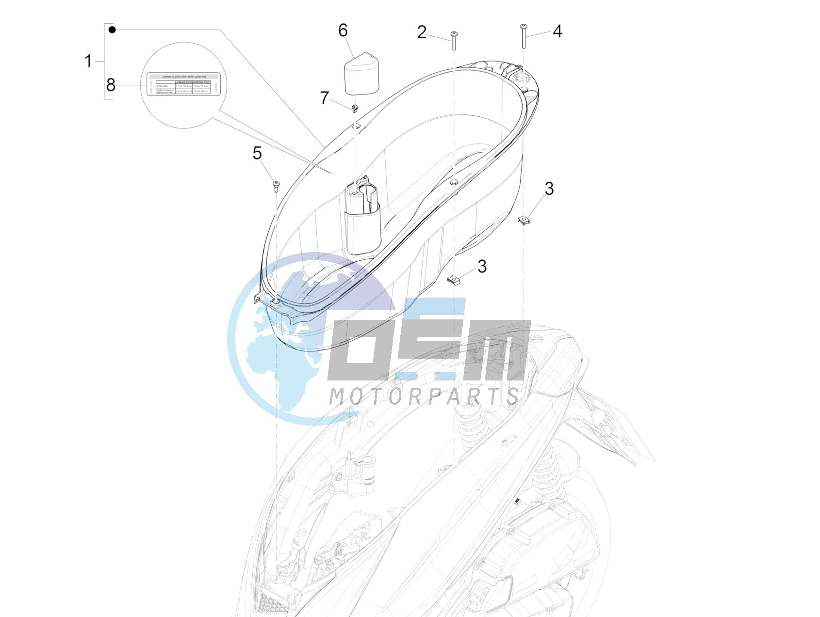 Helmet huosing - Undersaddle