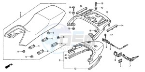 XL650V TRANSALP drawing SEAT