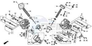 NT650V drawing CARBURETOR (COMPONENT PARTS)