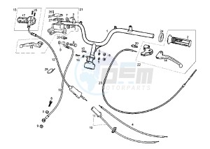 ATLANTIS O2 RED BULLET - 50 cc drawing HANDLEBAR-CONTROLS