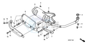 SCV100F9 Australia - (U) drawing EXHAUST MUFFLER (SCV100F9-U)