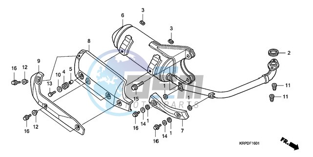 EXHAUST MUFFLER (SCV100F9-U)