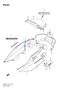 AN650 (E2) Burgman drawing SIDE COVER (AN650AL1 E51)