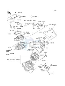 VN 1500 B [VULCAN 88 SE] (B1-B3) N8F drawing CYLINDER HEAD COVER