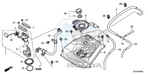 SH125ADD SH125i UK - (E) drawing FUEL TANK