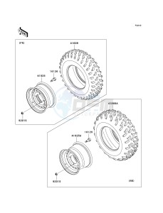 KRF 750 M [TERYX 750 FI 4X4 NRA OUTDOORS] (M9F9) M9F drawing WHEELS_TIRES