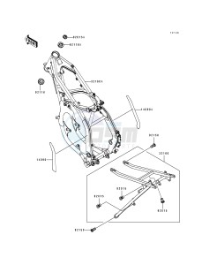 KX 125 J [KX125] (J2) [KX125] drawing FRAME