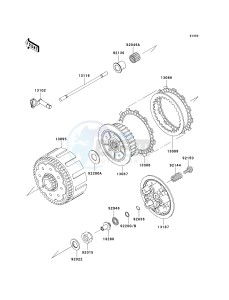 KX 250 R [KX250] (R1) R1 drawing CLUTCH