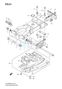 LT-Z400 (E19) drawing REAR SWINGING ARM